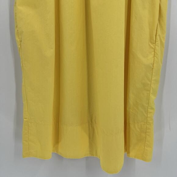 J. Crew Short Sleeve Mini Shirt Dress 100% Cotton Poplin Button Yellow Size XST‎ - Picture 6 of 12